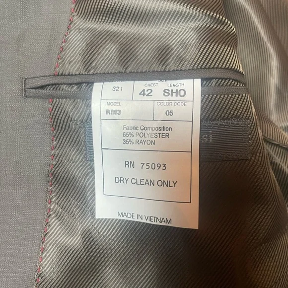Angelo Rossi Men’s Taupe Pinstripe Blazer Sport Coat Jacket New With Tags